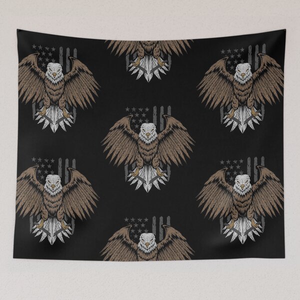 Item preview, Eagle and American flag designed and sold by Disturbed-Mind.
