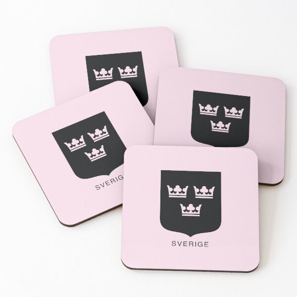 Item preview, Three Crowns, the Coat of Arms of Sweden, Black Print (Sveriges Tre Kronor)  designed and sold by Landskapsbutiken .com.