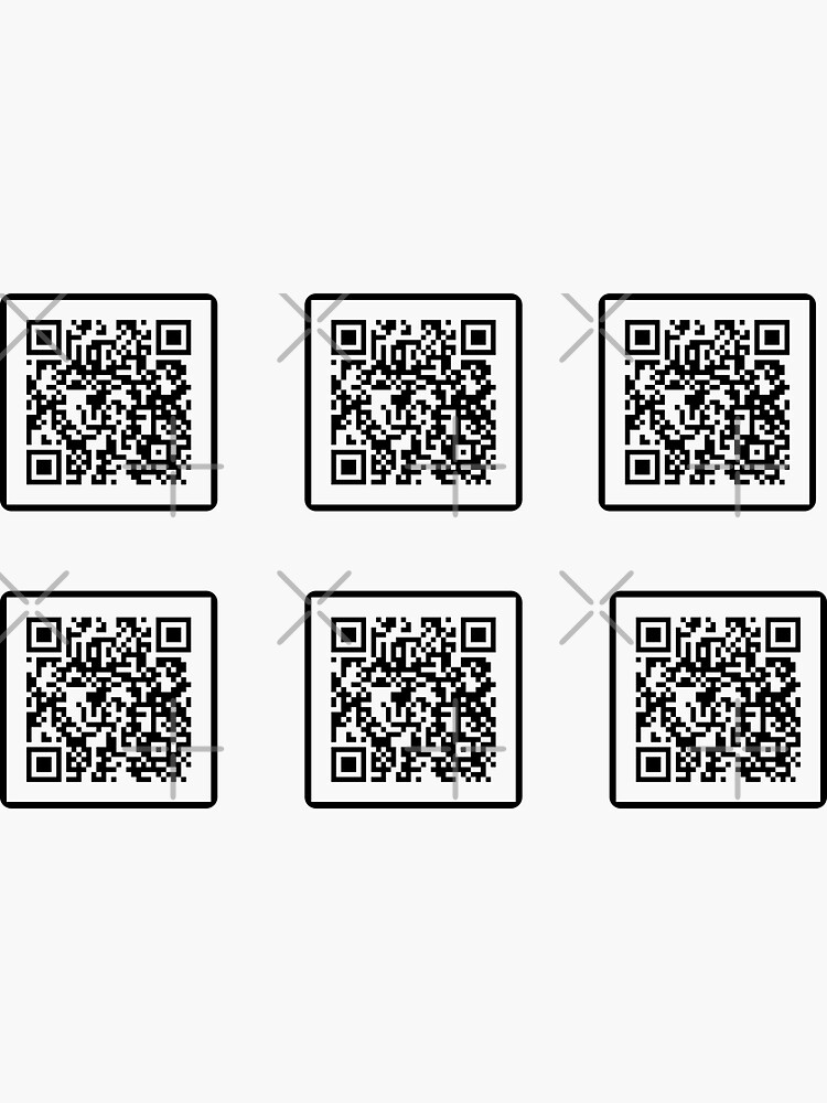 Rick Roll QR Code Stickers 3x - Pokege's Ko-fi Shop - Ko-fi