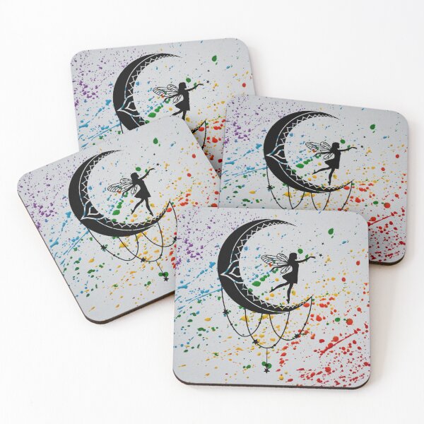 Item preview, LGBT Fairy with Rainbow Splatter designed and sold by Finding Flowers.