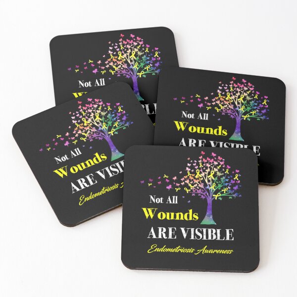 Item preview, Not All Wounds Are Visible Endometriosis Awareness designed and sold by Hatjar.