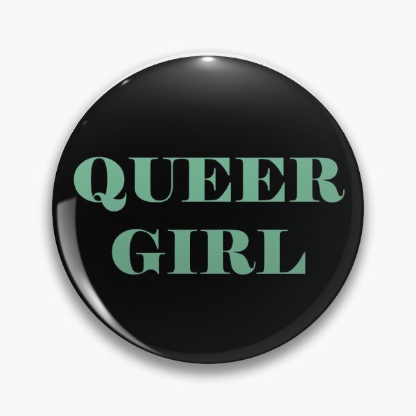 Item preview, VINTAGE PRIDE PIN - QUEER GIRL designed and sold by seren0.