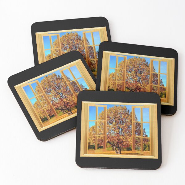 Item preview, EXTRA WINDOW (Scenic Autumn Tree View) designed and sold by BrandoCafe.