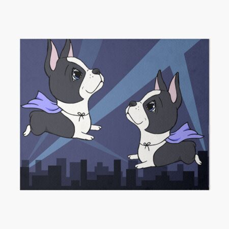 Item preview, Boston Terrier Superheroes designed and sold by waldogs.