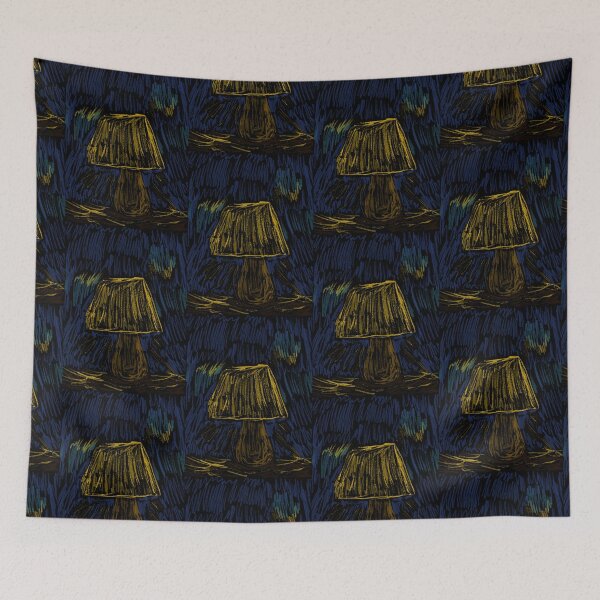 Item preview, Lamp Oil Pastel Abstract Doodle Sketch  designed and sold by hopecope.