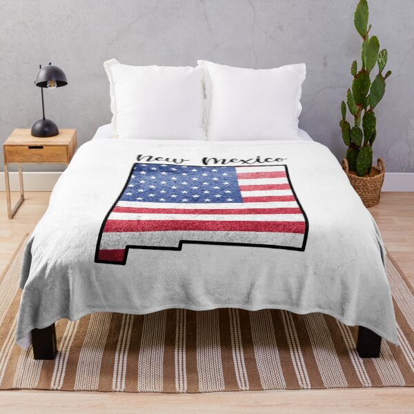Item preview, New Mexico State Outline with Patriotic USA American Flag designed and sold by Gsallicat.