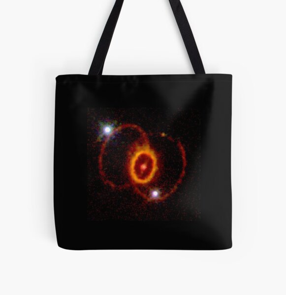 HUBBLE FINDS MYSTERIOUS RING STRUCTURE AROUND SUPERNOVA 1987A All Over Print Tote Bag