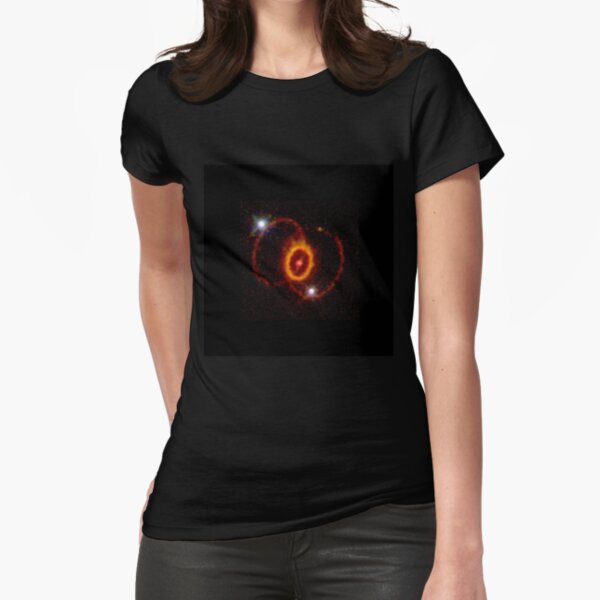 HUBBLE FINDS MYSTERIOUS RING STRUCTURE AROUND SUPERNOVA 1987A Fitted T-Shirt