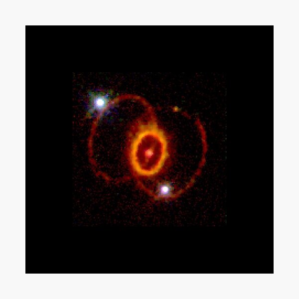 HUBBLE FINDS MYSTERIOUS RING STRUCTURE AROUND SUPERNOVA 1987A Photographic Print