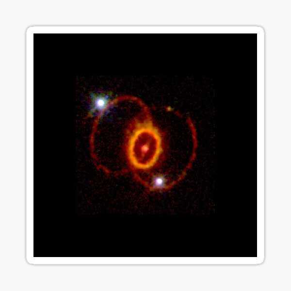 HUBBLE FINDS MYSTERIOUS RING STRUCTURE AROUND SUPERNOVA 1987A Sticker