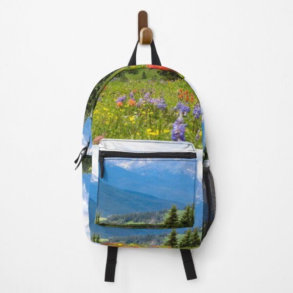 Item preview, Beautiful Flower Meadow, Mountain Landscape  designed and sold by newburyboutique.