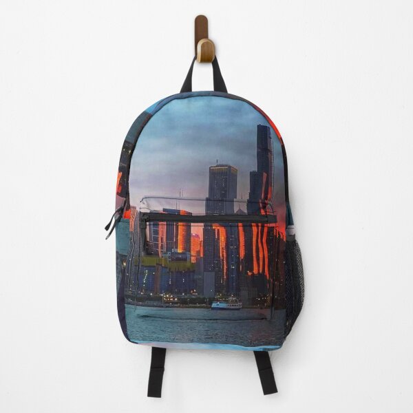 Item preview, Chicago sunset on the Vista Tower designed and sold by MiddleJourney.