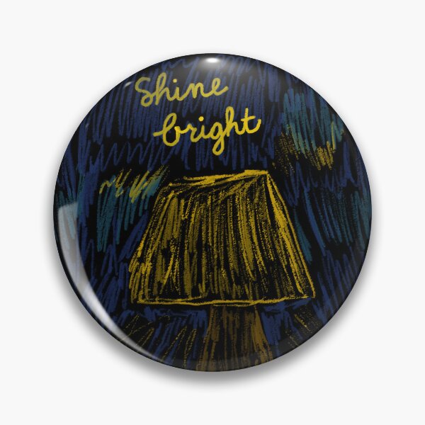 Item preview, Shine Bright Quote Motivational Inspirational Inspiring Motivating Optimistic Lamp Oil Pastel Abstract Doodle Sketch  designed and sold by hopecope.