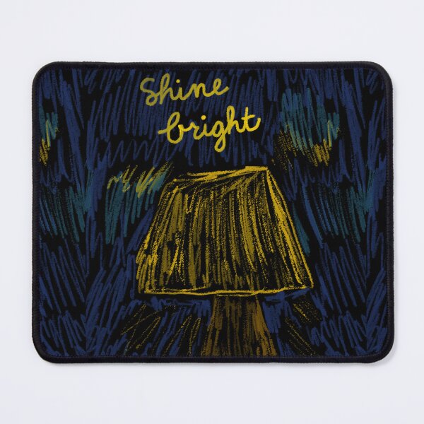Item preview, Shine Bright Quote Motivational Inspirational Inspiring Motivating Optimistic Lamp Oil Pastel Abstract Doodle Sketch  designed and sold by hopecope.