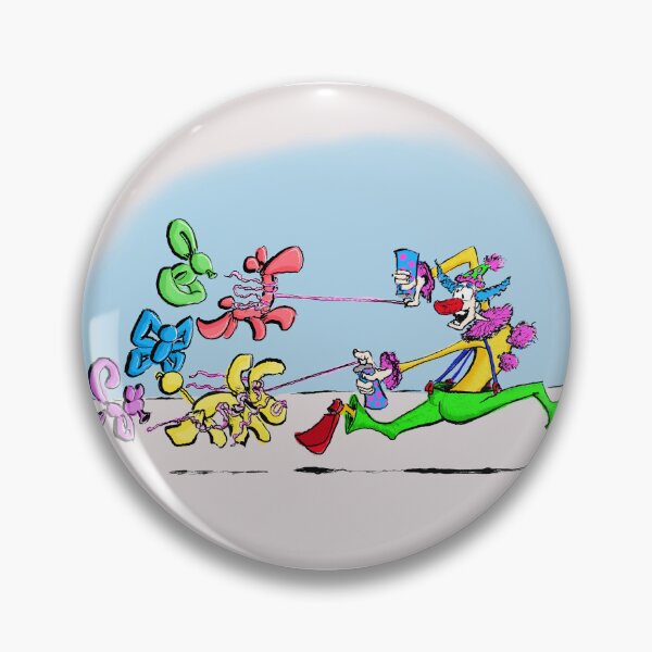Item preview, Balloon animals chasing clown designed and sold by Kevin Walls.