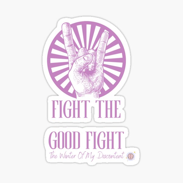 Rock and Roll Fight the Good Fight Sticker