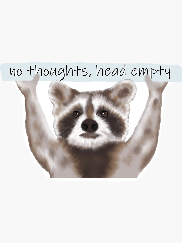 Simply Raccoon Sticker for Sale by RogMont