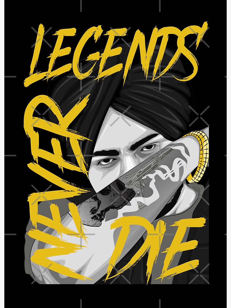 Legends never die sidhu moose wala  Art Print for Sale by Desi Merch