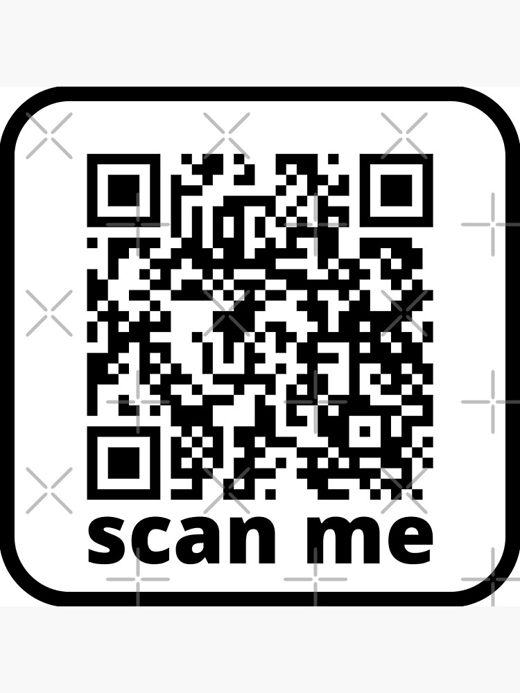 Funny Rick Roll Meme QR Code Do Not Scan Design Poster