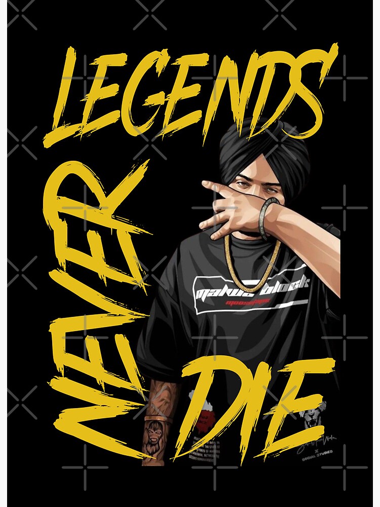 Legends never die sidhu moose wala  Art Print for Sale by Desi Merch