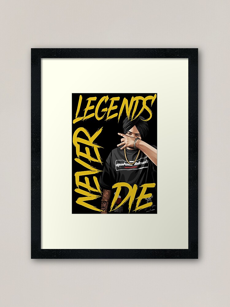 Legends never die sidhu moose wala  Art Print for Sale by Desi Merch