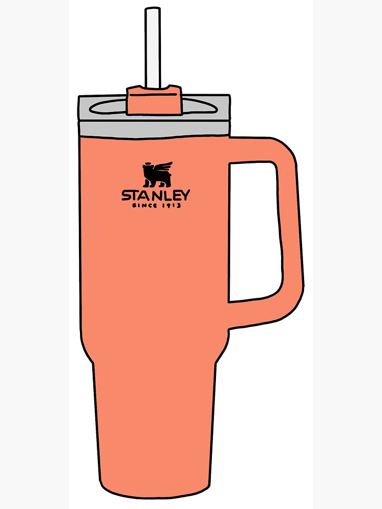 cream stanley cup Sticker for Sale by maggierosegouge