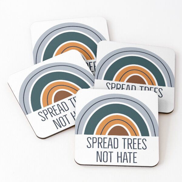 Item preview, Environment Advocacy Stickers - Spread Trees Not Hate! Designs for activists and nature lovers designed and sold by IndranyxDesigns.