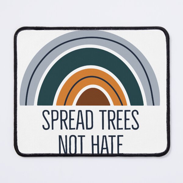 Item preview, Environment Advocacy Stickers - Spread Trees Not Hate! Designs for activists and nature lovers designed and sold by IndranyxDesigns.