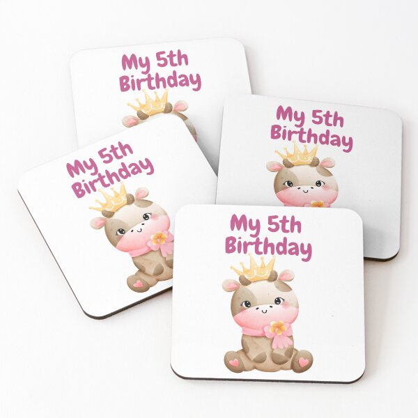 Item preview, My 5th Birthday Cute Baby Cow Princess designed and sold by silviaol.