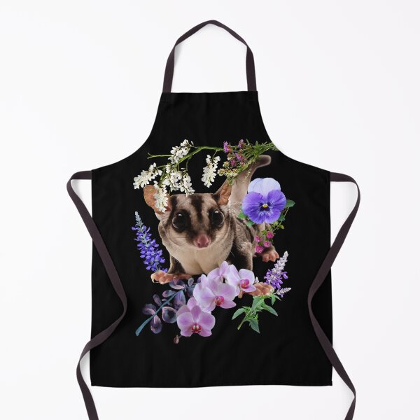 Item preview, Cute Sugar Glider With Pretty Colorful Flowers Design designed and sold by EarthArtDesigns.