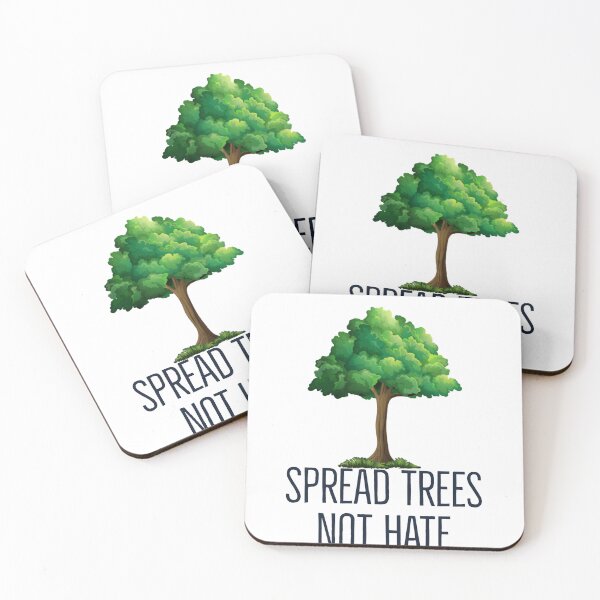 Item preview, Environment Advocacy Stickers - Spread Trees Not Hate! Designs for activists and nature lovers designed and sold by IndranyxDesigns.
