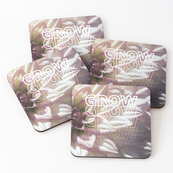 Item preview, GROW (above) - Beautiful Purple Flower Blossom, Floral Petals, Botanical Background designed and sold by AliceSLee.