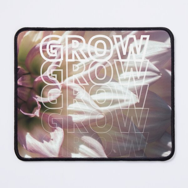 Item preview, GROW (above) - Beautiful Purple Flower Blossom, Floral Petals, Botanical Background designed and sold by AliceSLee.