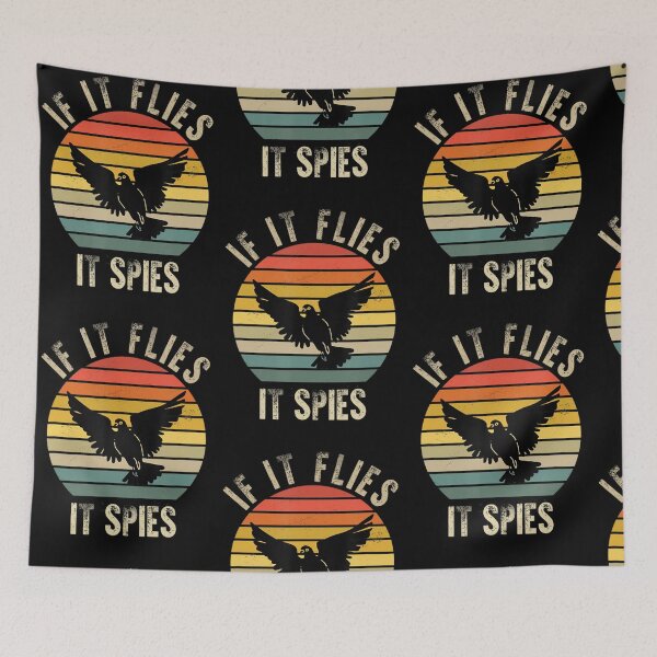 Item preview, If It Flies It Spies Bird Real Pigeon designed and sold by Sturgill Ornelas.