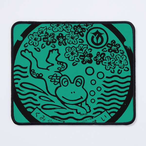Item preview, Frog leaping on manhole in Japan - Black designed and sold by mattraski.