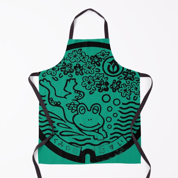 Item preview, Frog leaping on manhole in Japan - Black designed and sold by mattraski.