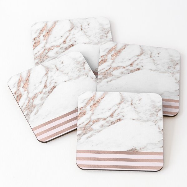 Item preview, Geometric marble - luxe rose gold edition IV designed and sold by marbleco.