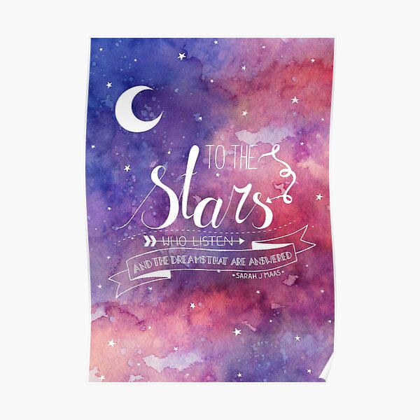 To the stars ACOMAF Quote Poster