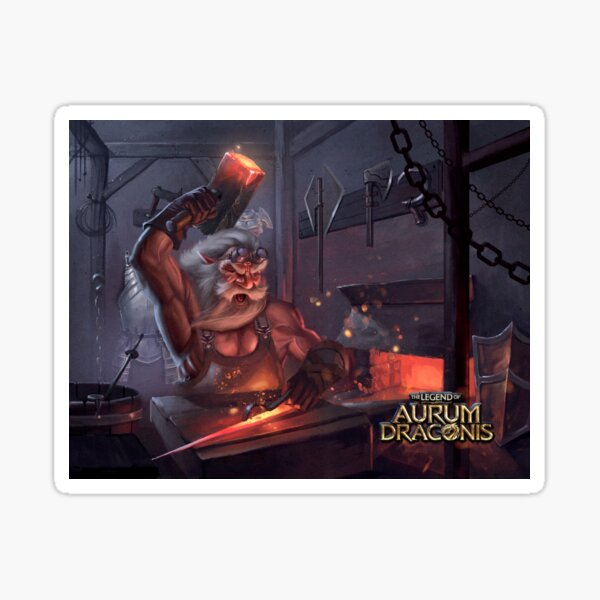 The Legend of Aurum Draconis - The Forge Sticker