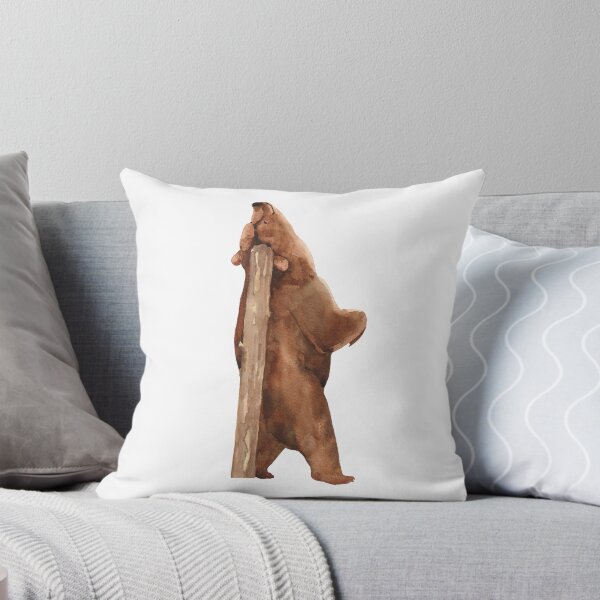 Item preview, A grizzly bear rubbing back designed and sold by Kaoryn Chan.