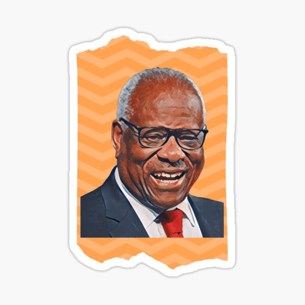 “Clarence Thomas Art " Sticker for Sale by DruArtFun | Redbubble