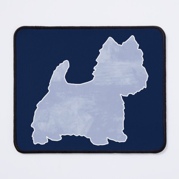 Item preview, Westie dog silhouette light blue watercolor - West Highland White Terrier sticker - Cairn Terrier designed and sold by smooshfaceutd.