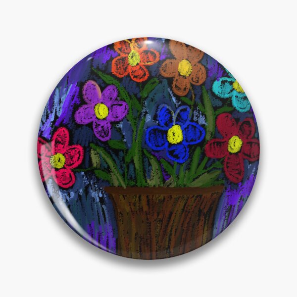 Item preview, Flowers Bouquet Fleur Fleurs Botanical Plants Oil Pastel Colorful Leaves Floral Flower designed and sold by hopecope.