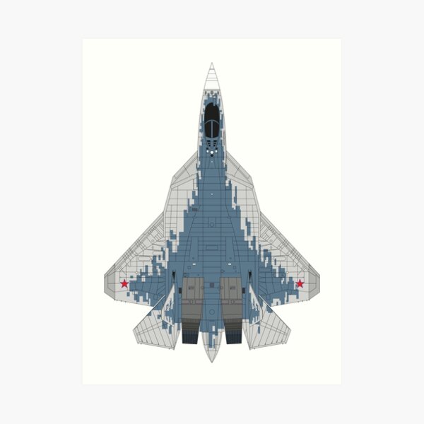 "Sukhoi Su-57" Art Print for Sale by fareast | Redbubble