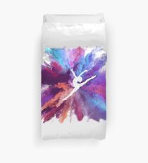 Gymnast Rainbow Explosion Duvet Cover
