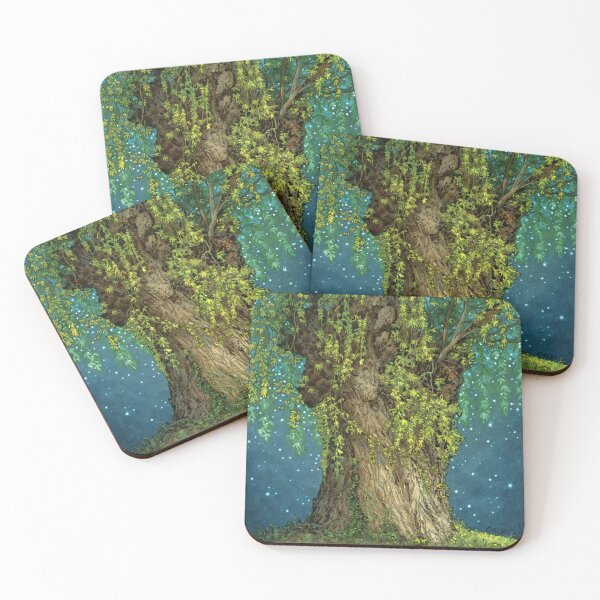 Item preview, Once Upon a Tree - Magical Willow Tree Illustration designed and sold by Elisabeth Alba Illustration.