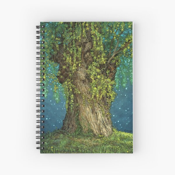 Item preview, Once Upon a Tree - Magical Willow Tree Illustration designed and sold by Elisabeth Alba Illustration.