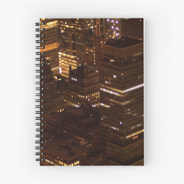 Item preview, new york city skyscrapers skyline at night texture pattern designed and sold by phototextures.
