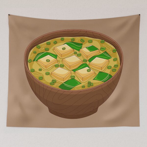Item preview, Miso Soup Japanese Dish designed and sold by cutieotter.