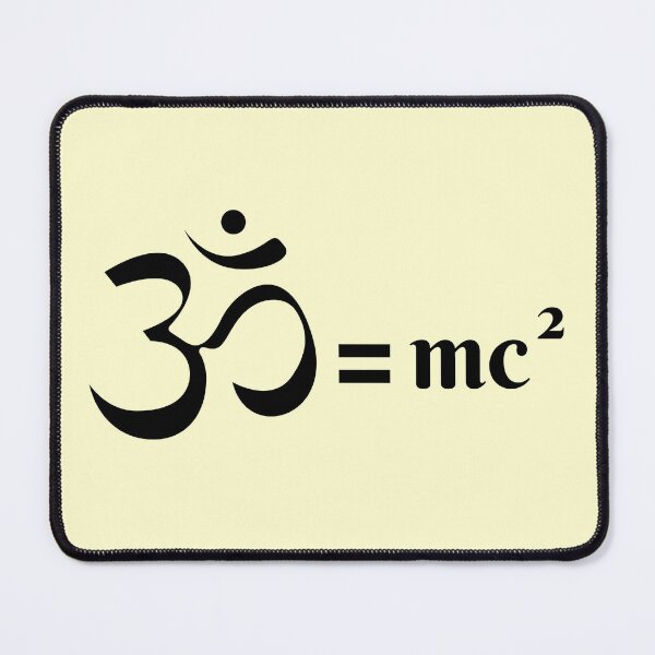 Item preview, om= mc^2 (religion-mass equivalence) designed and sold by Endeavour-Tees.